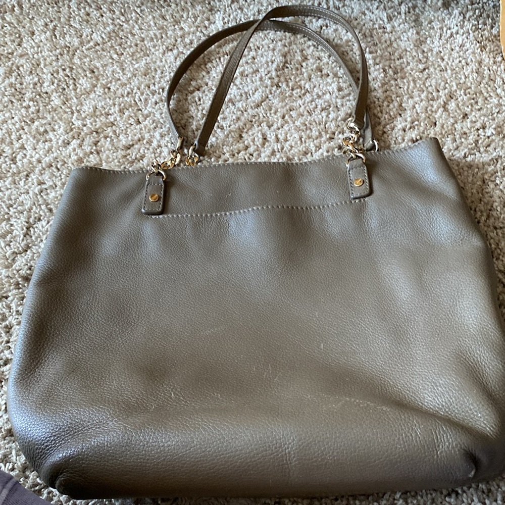 PRICE DROP! 50% OFF!!Michael Kors taupe shoulder bag. Lots of pockets and room.